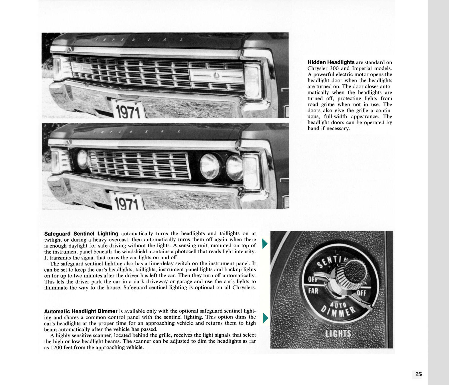 1971 Chrysler Features Brochure Page 44